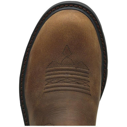 Ariat Men's Groundbreaker 10" Steel Toe Western Work Boot - Brown - 10014241  - Overlook Boots