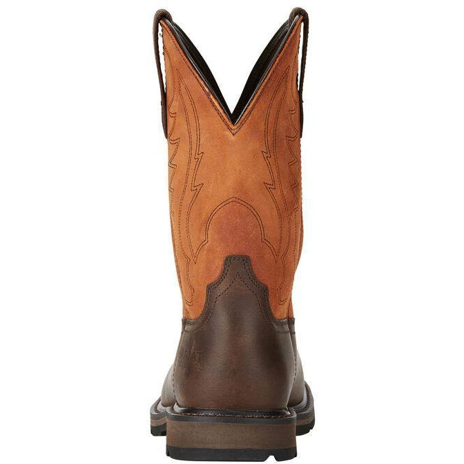 Ariat Men's Groundbreaker 10" Wide Steel Toe Western Work Boot - 10015191 - Overlook Boots