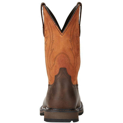 Ariat Men's Groundbreaker 10" Wide Steel Toe Western Work Boot - 10015191 - Overlook Boots