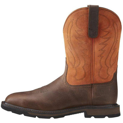 Ariat Men's Groundbreaker 10" Wide Steel Toe Western Work Boot - 10015191 - Overlook Boots