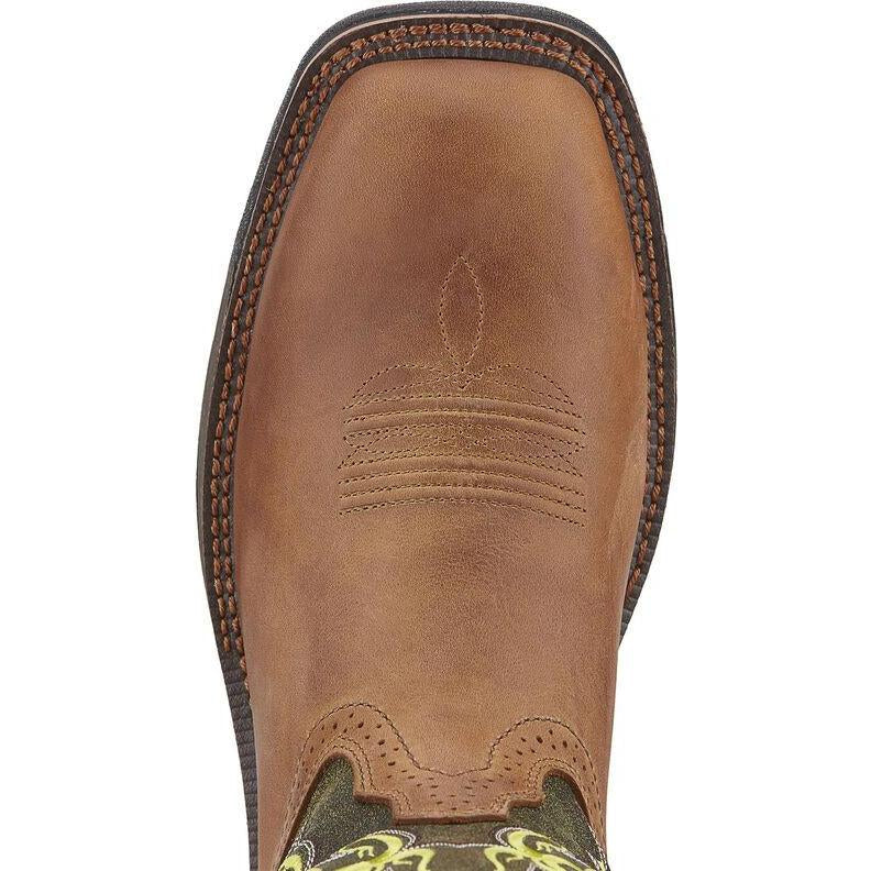 Ariat Men's WorkHog Mesteno 11" Composite Toe Waterproof Western Work Boot- Rust - 10015400 - Overlook Boots