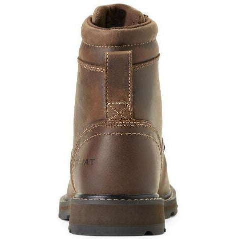 Ariat Men's Groundbreaker 6" Soft Toe Work Boot - Brown - 10016256  - Overlook Boots