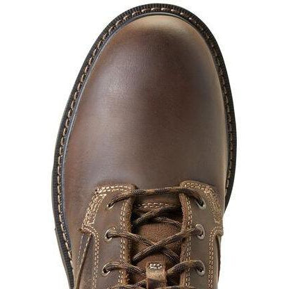 Ariat Men's Groundbreaker 6" Soft Toe Work Boot - Brown - 10016256  - Overlook Boots