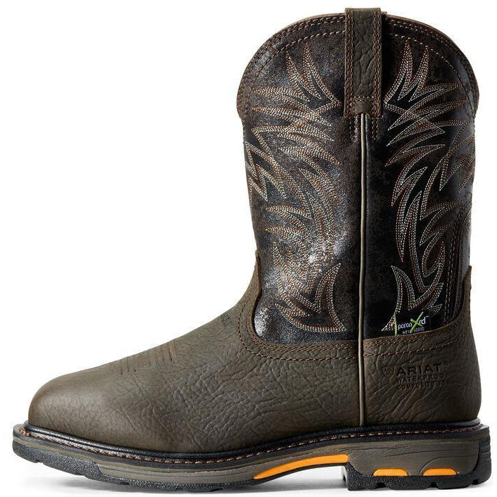 Ariat Men's WorkHog 11" Composite Toe Waterproof MetGuard Western Work Boot - 10016265 - Overlook Boots