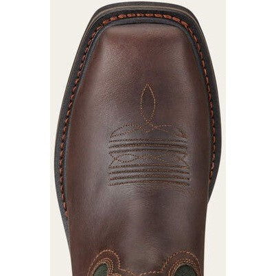 Ariat Men's Sierra Wide Square Toe Steel Toe Work Boot -Brown- 10017434  - Overlook Boots