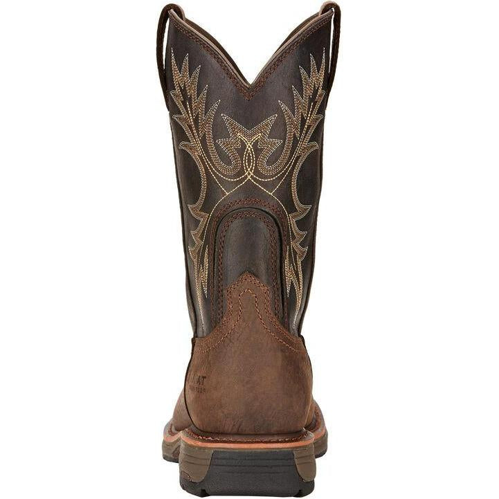 Ariat Men's WorkHog 11" Soft Toe Western Work Boot - Bruin Brown - 10017436  - Overlook Boots