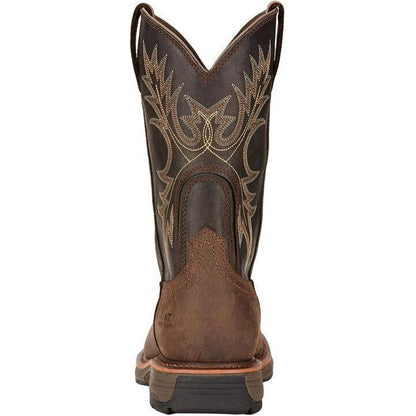 Ariat Men's WorkHog 11" Soft Toe Western Work Boot - Bruin Brown - 10017436  - Overlook Boots