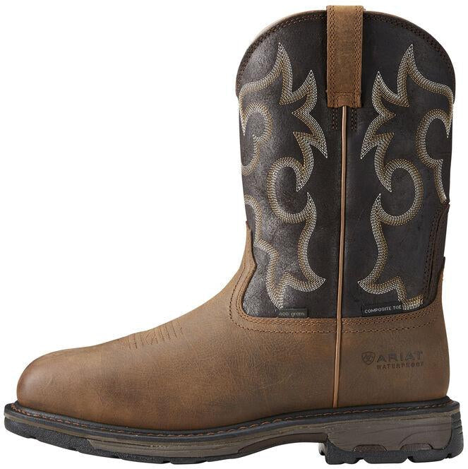 Ariat Men's WorkHog 11" Wide Sqr Composite Toe Waterproof 400G Western Work Boot - 10018555 - Overlook Boots