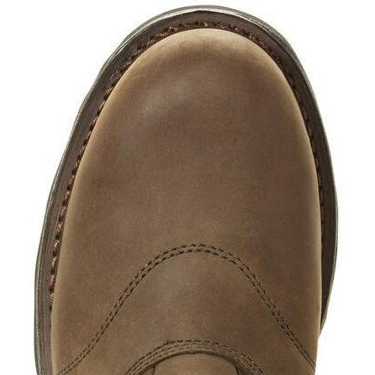 Ariat Men's Powerline 11" Composite Toe Waterproof 400G Insulated Wellington Work Boot- Brown - 10018569 - Overlook Boots