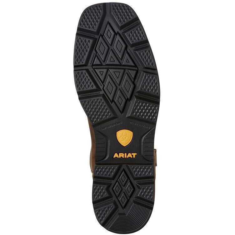 Ariat Men's Groundbreaker 10" Soft Toe Western Work Boot - Brown - 10020059  - Overlook Boots