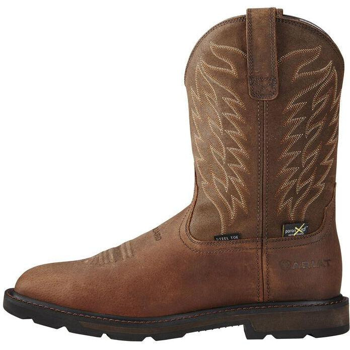 Ariat Men's Groundbreaker 10" Steel Toe Waterproof MetGuard Western Work Boot - 10020063  - Overlook Boots