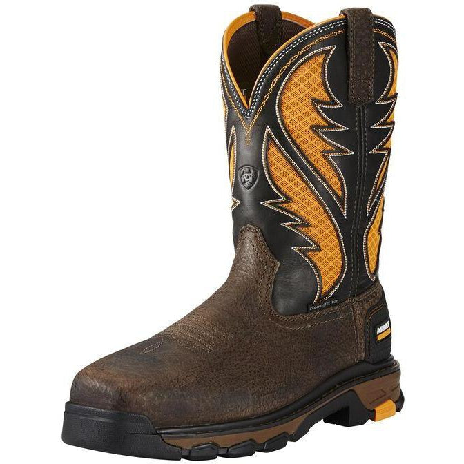 Ariat Men's Intrepid VentTEK 11" Composite Toe Work Boot - Brown - 10020072 7 / Medium / Brown - Overlook Boots