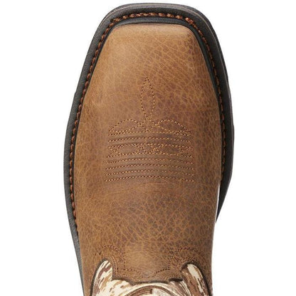 Ariat Men's WorkHog Patriot 11" Soft Toe Work Western Boot - Earth - 10023100  - Overlook Boots