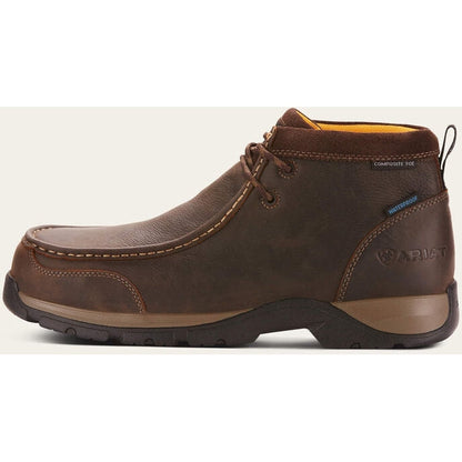 Ariat Men's Edge Lte Composite Toe Waterproof Work Boot - Dark Brown - 10024956 - Overlook Boots