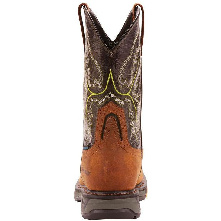 Ariat Men's WorkHog Extreme 11" Carbon Toe Waterproof Western Work Boot - Bark - 10024966 - Overlook Boots