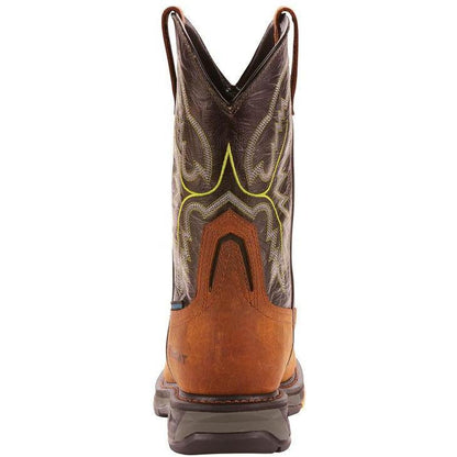 Ariat Men's WorkHog Extreme 11" Carbon Toe Waterproof Western Work Boot - Bark - 10024966 - Overlook Boots