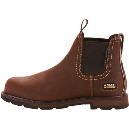 Ariat Men's Groundbreaker Chelsea 6" Steel Toe Waterproof Work Boot - 10024983 - Overlook Boots