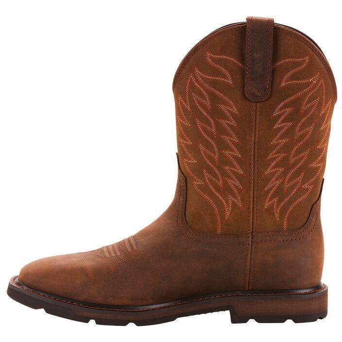 Ariat Men's Groundbreaker 10" Wide Sqr Western Work Boot- 10024984  - Overlook Boots