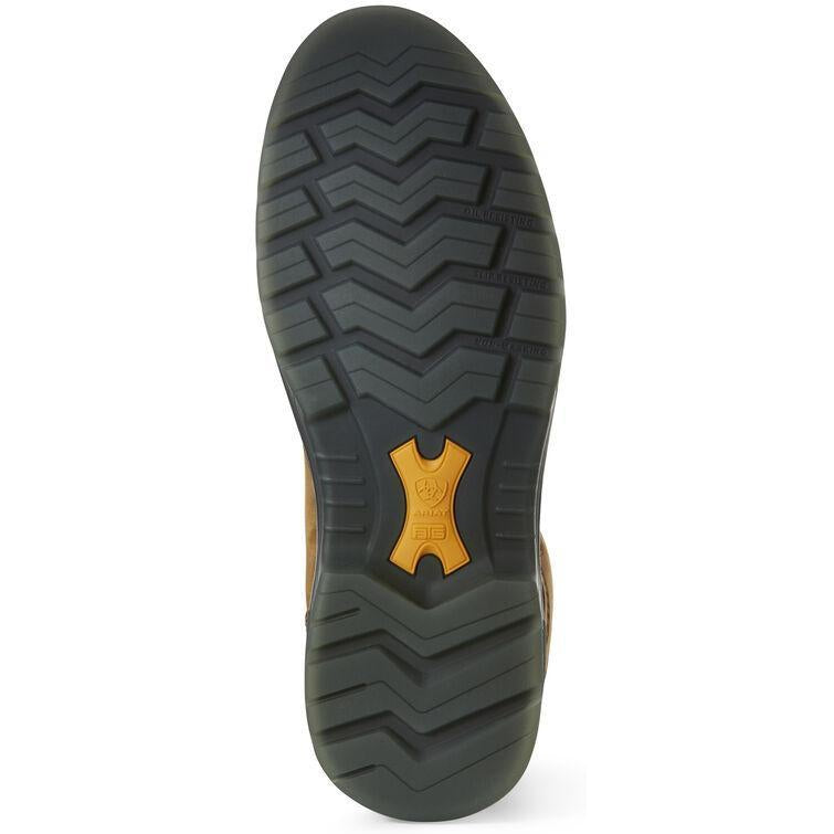 Ariat Men's Turbo 8" Carbon Toe Waterproof Lace Up Work Boot - Bark - 10027326 - Overlook Boots