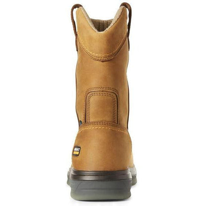 Ariat Men's Turbo 10" Carbon Toe Waterproof Wellington Work Boot- Bark - 10027328 - Overlook Boots