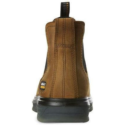 Ariat Men's Turbo Chelsea 6" Carbon Toe Waterproof Work Boot - Bark - 10027331 - Overlook Boots