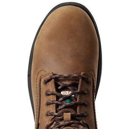 Ariat Men's Turbo Waterproof CSA 6" Carbon Toe Waterproof Puncture Resistant Work Boot - Bark - 10029132 - Overlook Boots