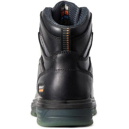 Ariat Men's Turbo Waterproof CSA 6" Carbon Toe Waterproof Puncture Resistant Work Boot- Black - 10029134 - Overlook Boots