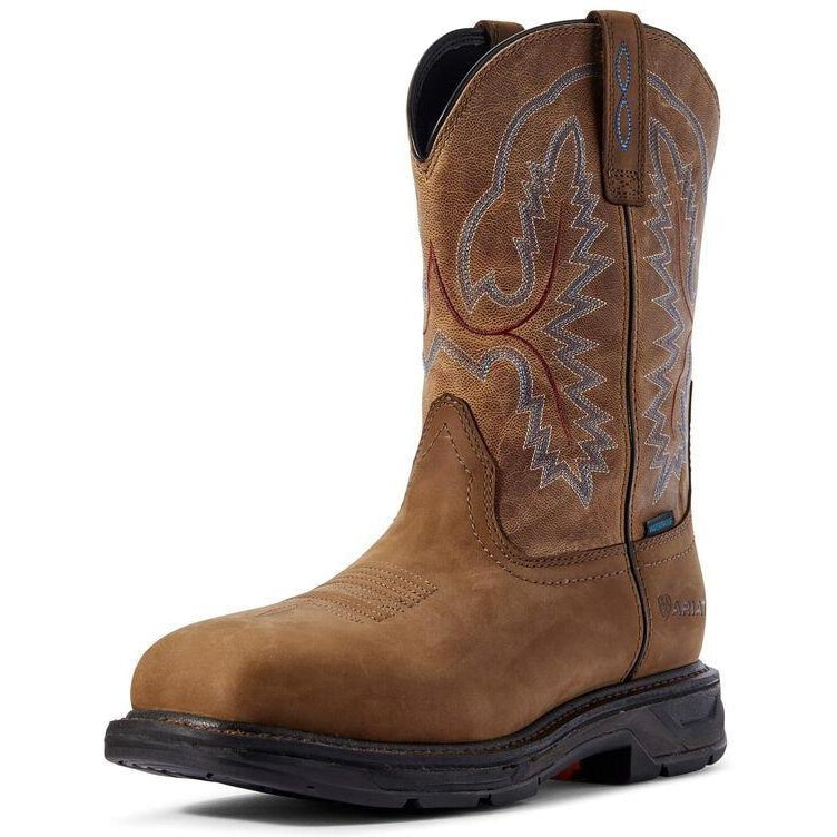 Ariat Men's WorkHog Extreme 11" Soft Toe Western Work Boot - Brown - 10031474 7 / Medium / Brown - Overlook Boots