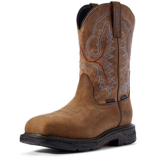 Ariat Men's WorkHog Extreme 11" Carbon Toe Western Work Boot - Brown - 10031483 7 / Medium / Brown - Overlook Boots