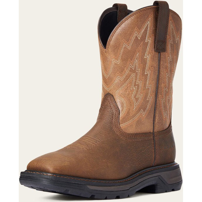 Ariat Men's Big Rig Soft Toe Western Work Boot -Brown- 10033963  - Overlook Boots