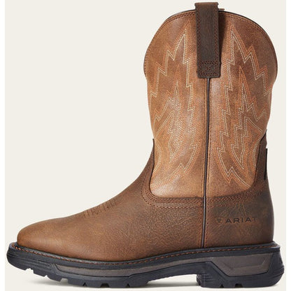Ariat Men's Big Rig Soft Toe Western Work Boot -Brown- 10033963 7 / Wide / Rye Brown - Overlook Boots