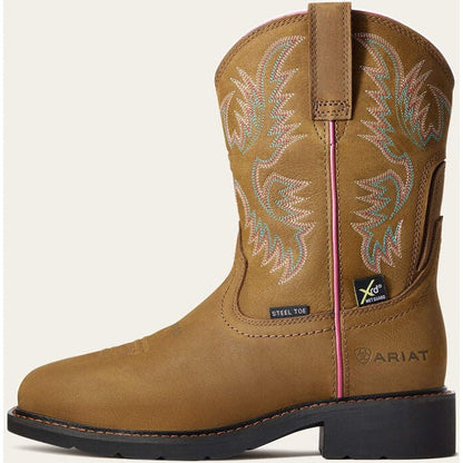 Ariat Women's Krista Steel Toe MetGuard Work Boot -Brown- 10033994 5.5 / Medium / Dark Brown - Overlook Boots