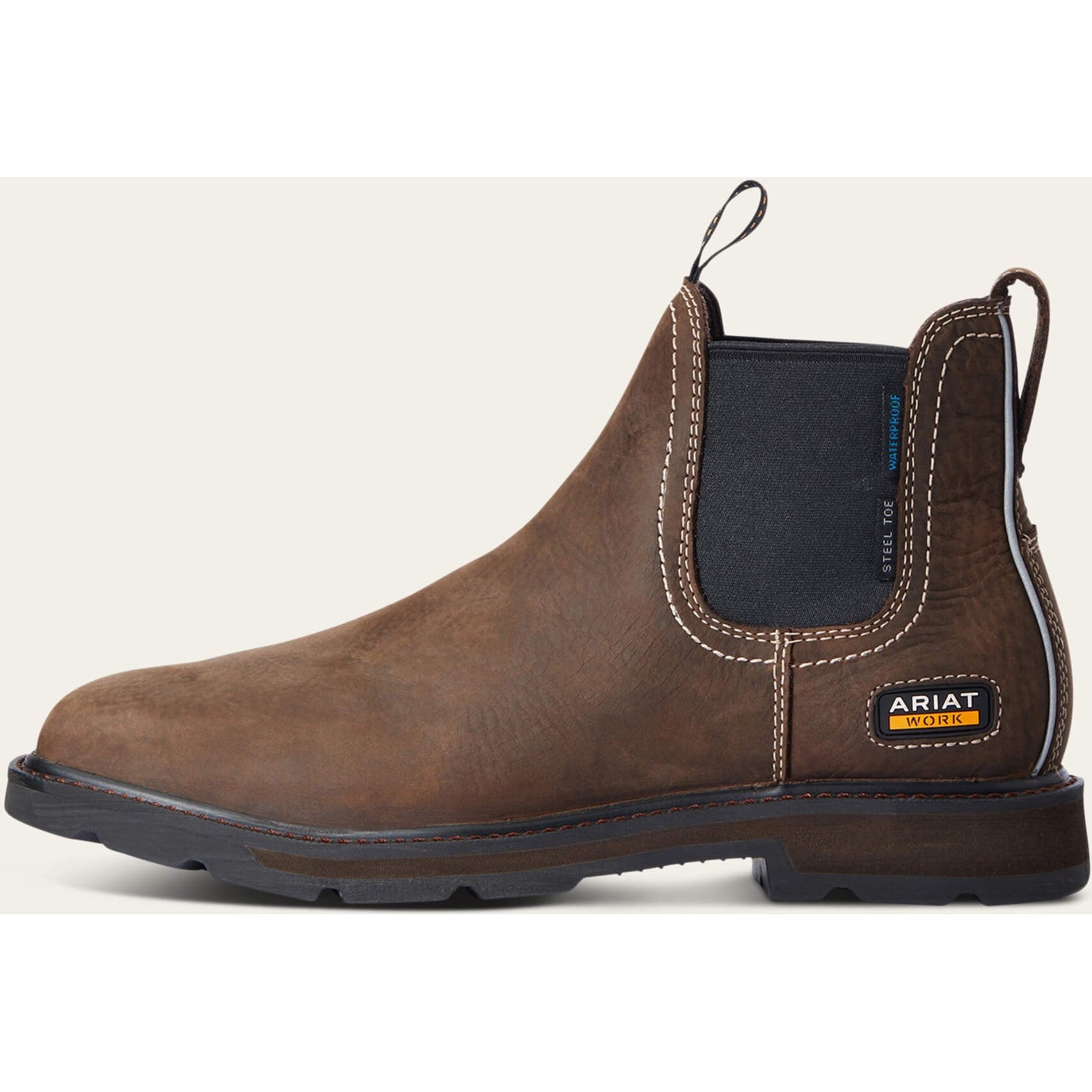 Ariat Men's Groundbreaker 6" Steel Toe Waterproof Chelsea Work Boot - 10034148 - Overlook Boots