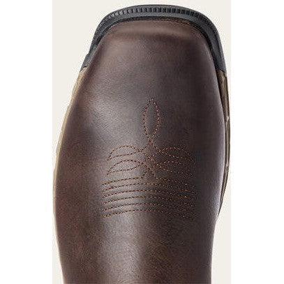 Ariat Men's Rebar Flex Composite Toe Waterproof Western Work Boot -Brown- 10034157 - Overlook Boots