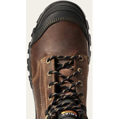 Ariat Men's Treadfast 6" Soft Toe Slip Resistant Work Boot - Brown - 10034672  - Overlook Boots