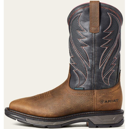 Ariat Men's WorkHog Xt VenTek Soft Toe Western Work Boot -Brown- 10035984  - Overlook Boots