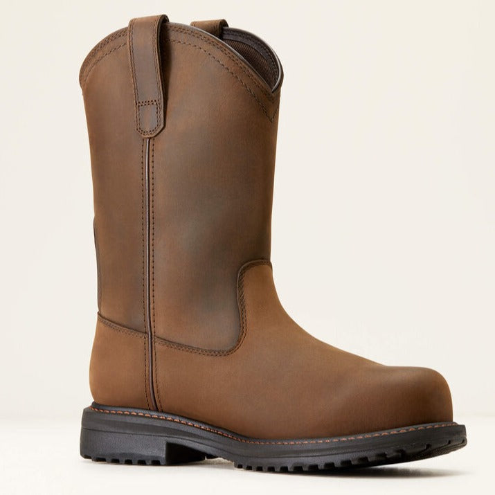 Ariat Men's Rigtek Composite Toe Waterproof Wellington Work Boot -Brown- 10035988 4 / Wide / Brown - Overlook Boots