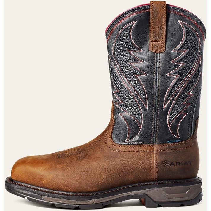 Ariat Men's WorkHog Xt VenTek Carbon Toe Western Work Boot -Brown- 10036005  - Overlook Boots