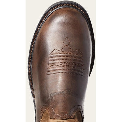 Ariat Men's Groundbreaker Steel Toe Metguard Western Work Boot - Brown - 10036107 - Overlook Boots