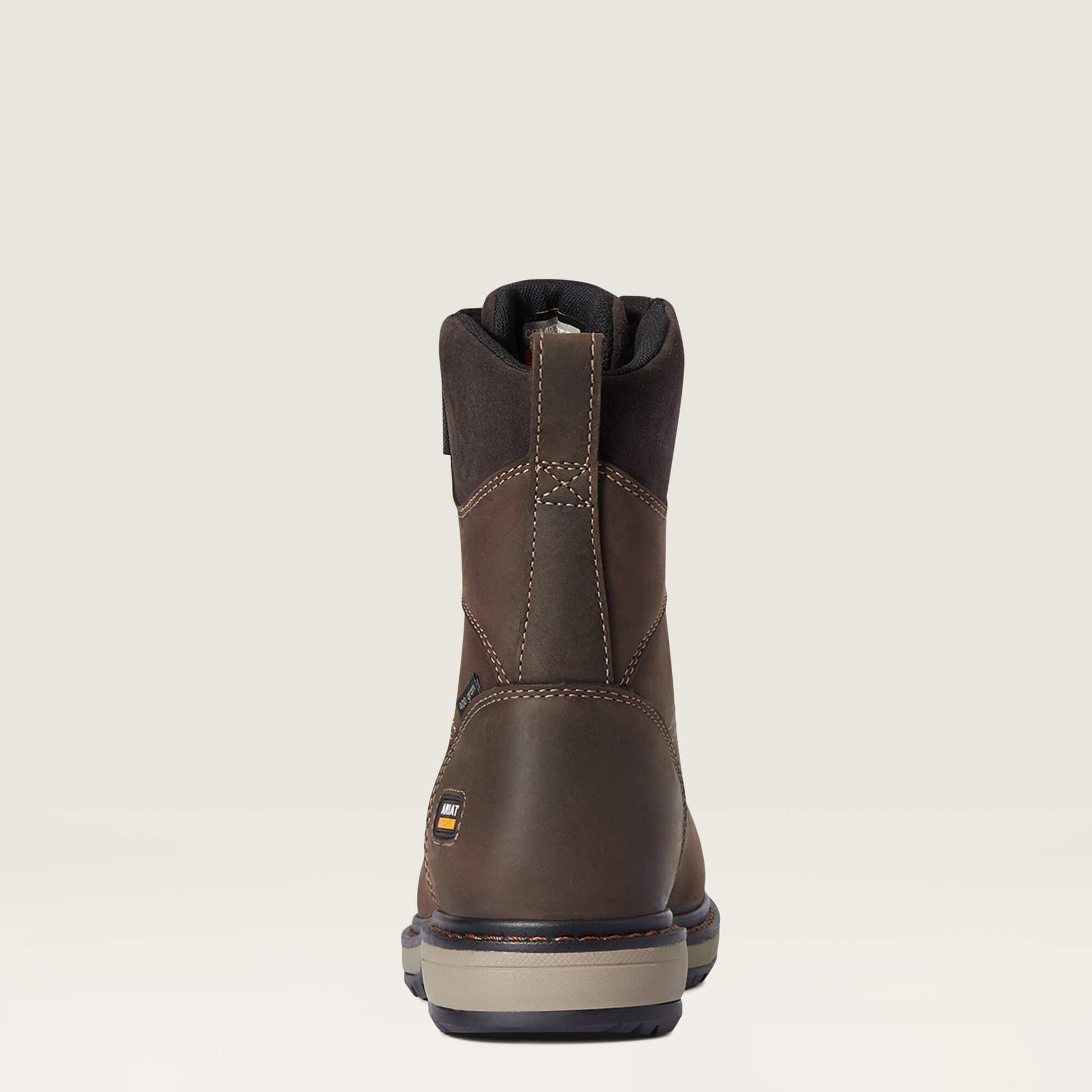 Ariat Women's Riveter CSA 8" Composite Toe Waterproof 400G Ins Puncture Resistant Work Boot - Brown - 10036707 - Overlook Boots