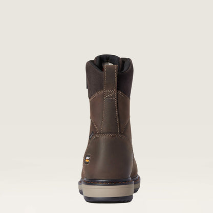 Ariat Women's Riveter CSA 8" Composite Toe Waterproof 400G Ins Puncture Resistant Work Boot - Brown - 10036707 - Overlook Boots
