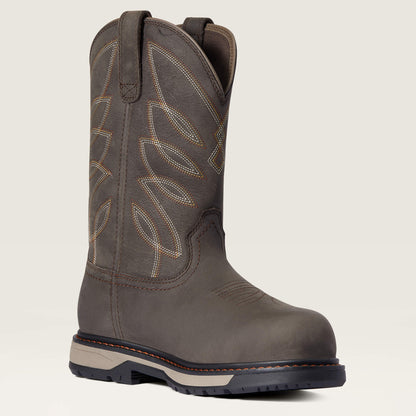 Ariat Women's Riveter CSA Pull-On Composite Toe Waterproof 400G Ins Puncture Resistant Work Boot - 10036708 5.5 / Medium / Brown - Overlook Boots