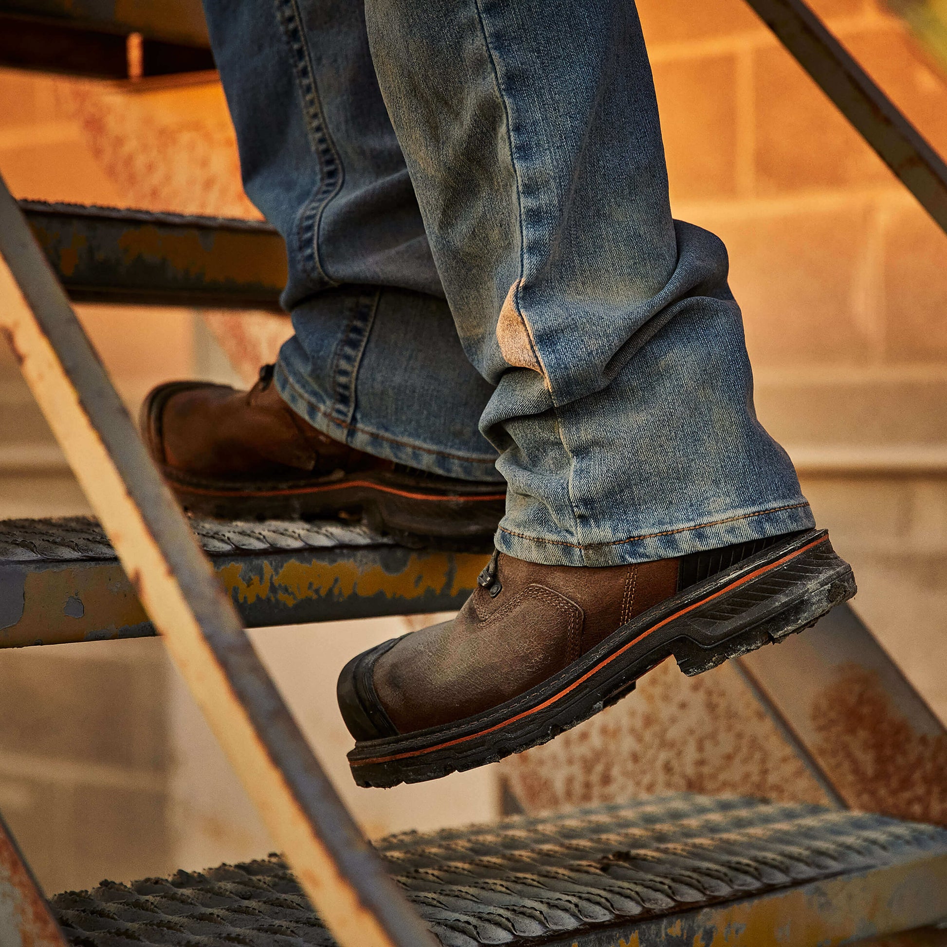 Ariat Men's Stump Jumper 6" Composite Toe Waterproof Work Boot - Dark Hickory - 10038299 - Overlook Boots