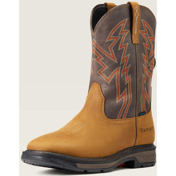 Ariat Men's WorkHog Xt Boa Soft Toe Waterproof Western Work Boot - Bark - 10038921 - Overlook Boots