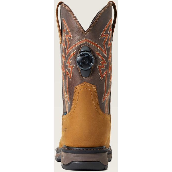 Ariat Men's WorkHog Xt Boa Soft Toe Waterproof Western Work Boot - Bark - 10038921 - Overlook Boots