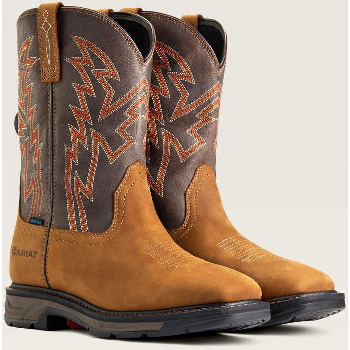 Ariat Men's WorkHog Xt Boa Soft Toe Waterproof Western Work Boot - Bark - 10038921 - Overlook Boots