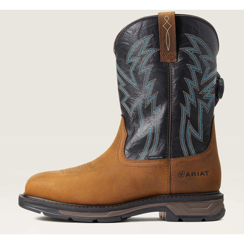 Ariat Men's WorkHog Xt BOA Carbon Toe Western Work Boot -Dark Earth- 10038923  - Overlook Boots