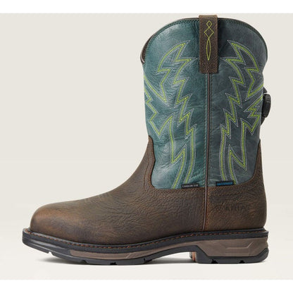 Ariat Men's WorkHog Xt Boa Carbon Toe Waterproof Western Work Boot - Brown - 10038924 - Overlook Boots