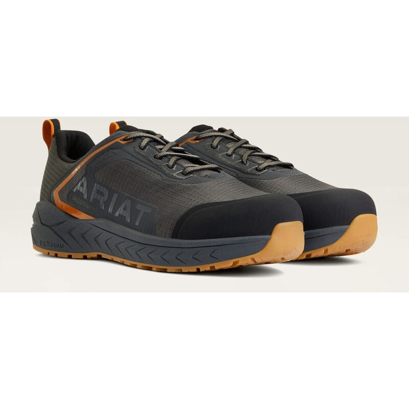 Ariat Men's Outpace Composite Toe Safety Slip Resistant Work Shoe -Gunmetal- 10040282 - Overlook Boots