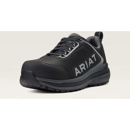 Ariat Women's Outpace Composite Toe Safety Slip Resistant Work Shoe -Black- 10040324 - Overlook Boots